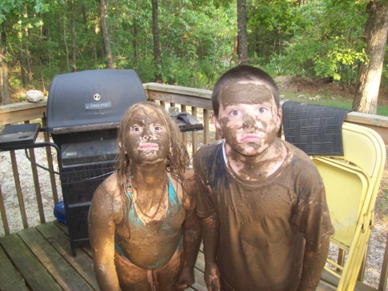 Marvalie Collins Nantz writes: \"To make the most of the hot summer, I let my son Nate and his friend play in the mud. (I was never allowed to play in the mud.)