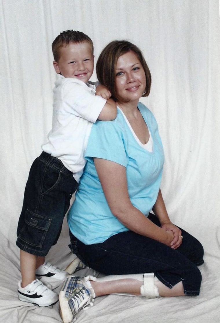 Rachel Eagly, 30, had a stroke a week after her son, Aidan, was born nearly five years ago.
