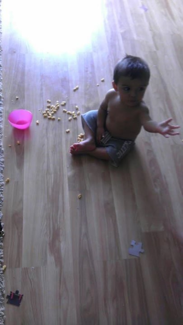 More, please! Mom thinks he might be cooking up trouble.