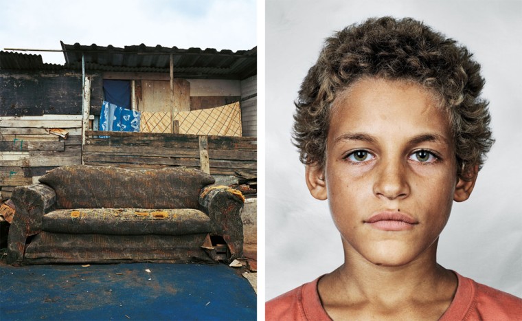 Alex, 9, sleeps on the streets of Rio de Janeiro, Brazil.