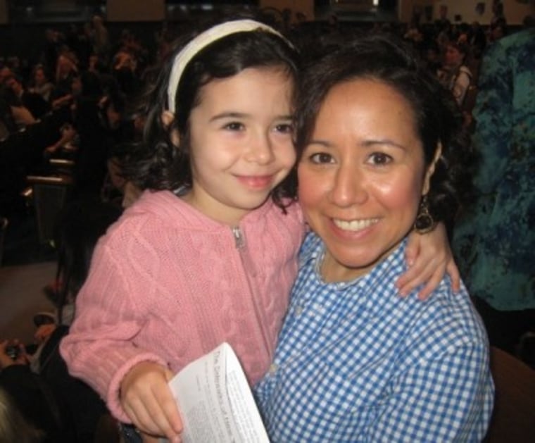 TODAY show producer Alicia Ybarbo and her daughter, Lucy.