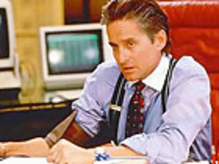 Gordon Gekko from the movie \"Wall Street,\" parenting guru? Maybe.