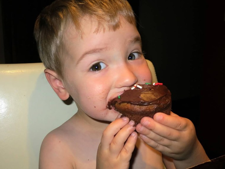 To celebrate our makeover, enjoy this gratuitous cute photo of TODAY Moms editor Rebecca Dube's son enjoying a cupcake on his third birthday.