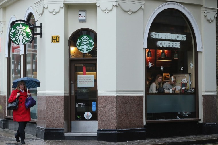 A general view of a Starbucks coffee shop on December 3, 2012 in London, England. The coffee chain has announced that it could pay up to 20 million po...