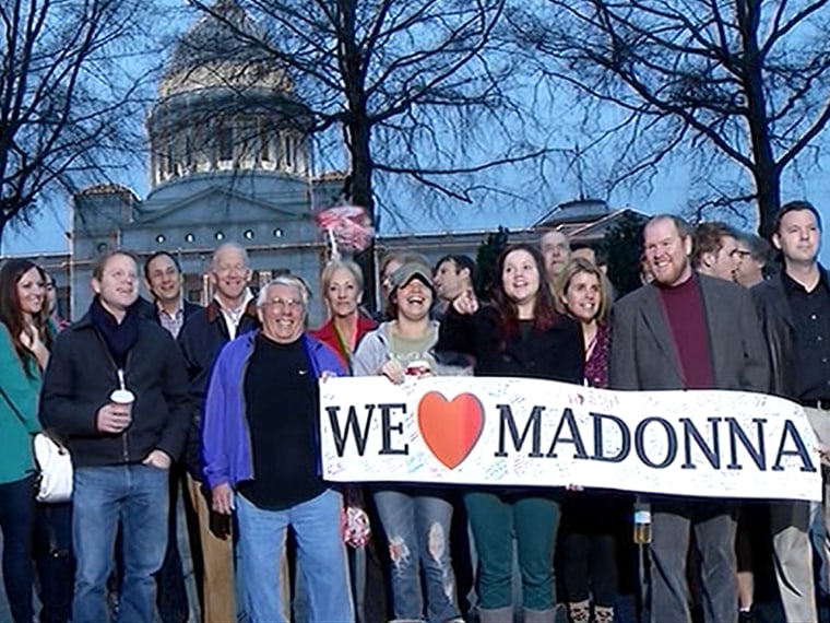 People from Little Rock, Ark., where Madonna Badger is currently living, showed their support for her on TODAY Thursday.