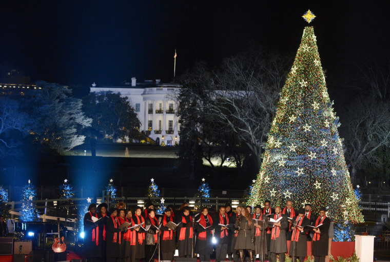 A 90year tradition Obama lights National Christmas Tree
