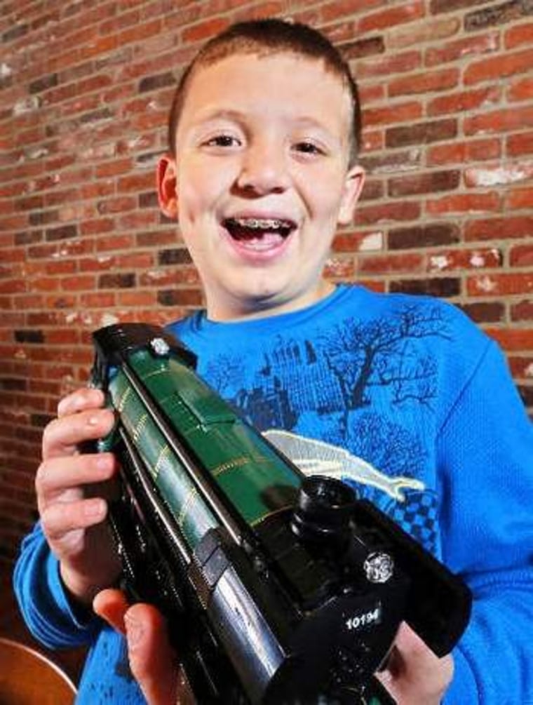 James Groccia, 11, saved for two years for a LEGO train, but by then the company had stopped making it. The company was so moved by his story that they sent him the set.