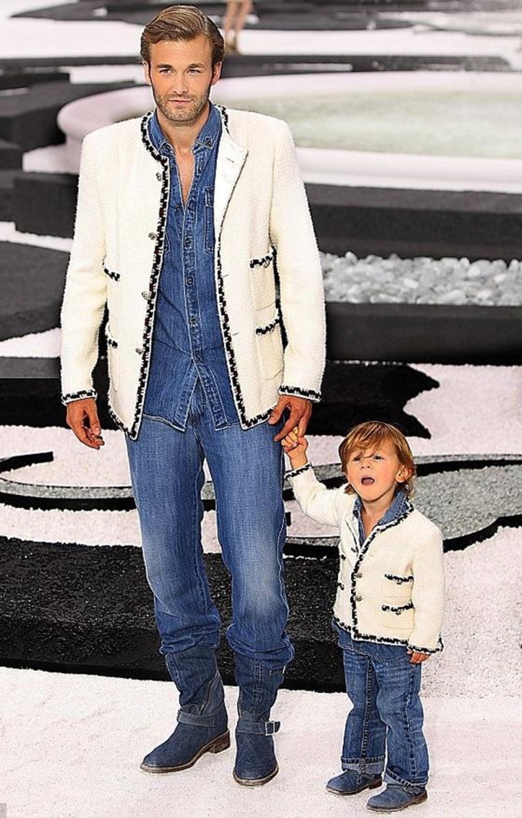 Too cute? Matching parent-kid outfits are everywhere these days. The trend was even spotted on the Chanel 2012 runway.