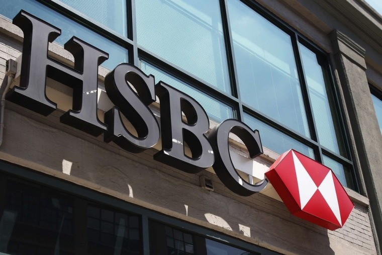 The entrance to a HSBC Bank branch in New York is seen in this file photo taken August 1, 2011.