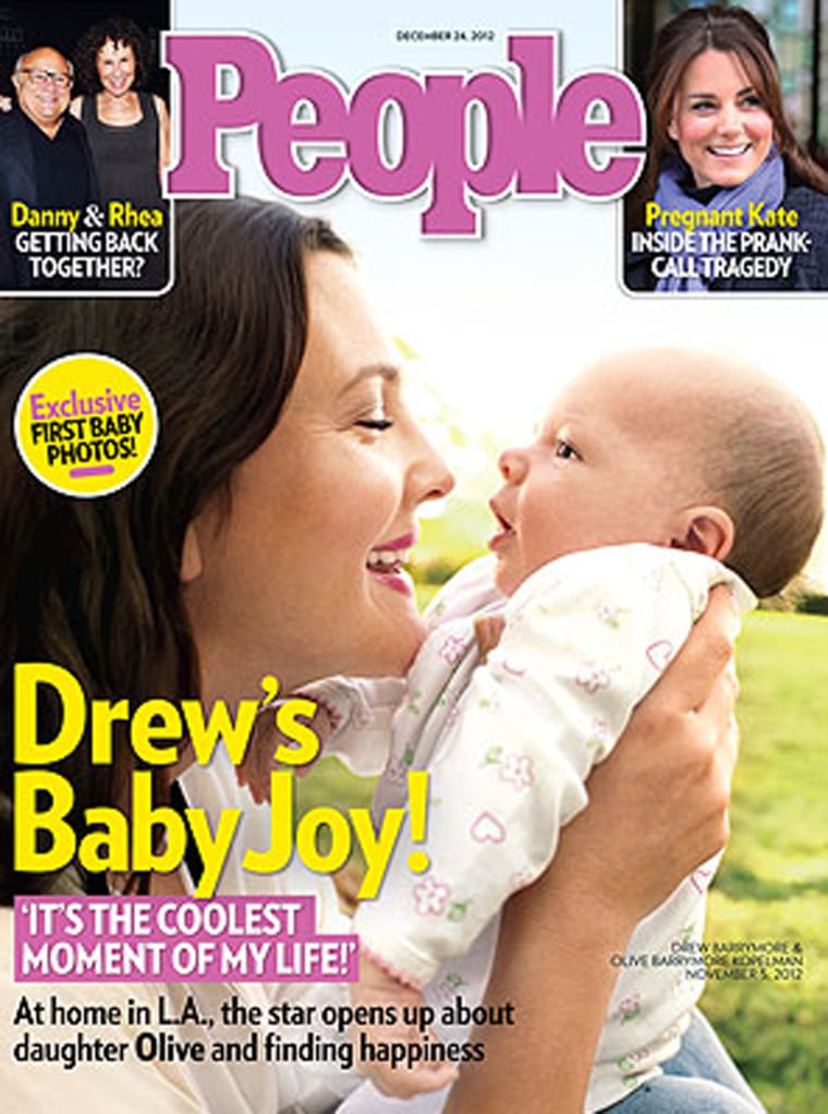 Drew Barrymore and daughter Olive.