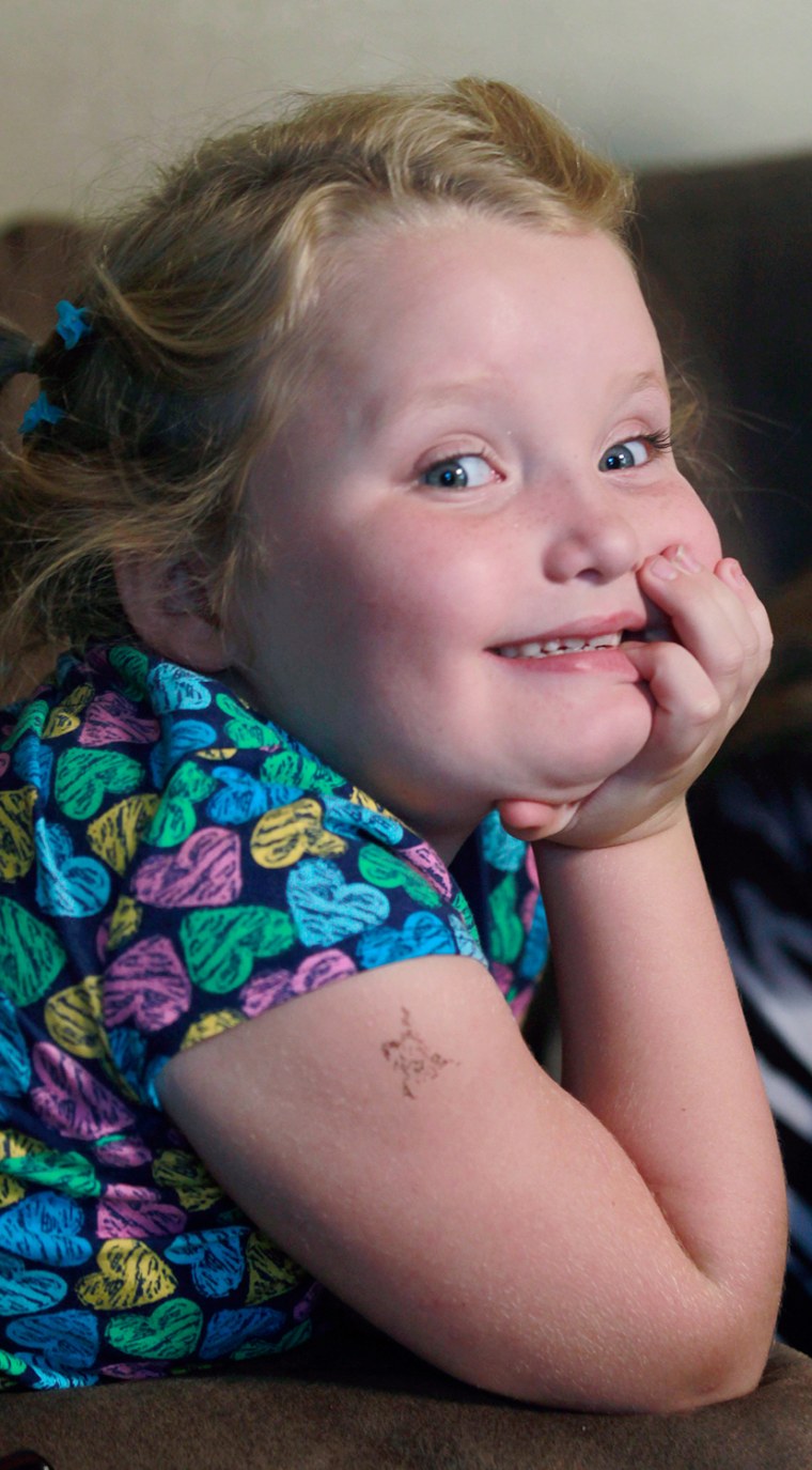 Alana \"Honey Boo Boo\" Thompson poses for a portrait in her home in McIntyre, Ga.