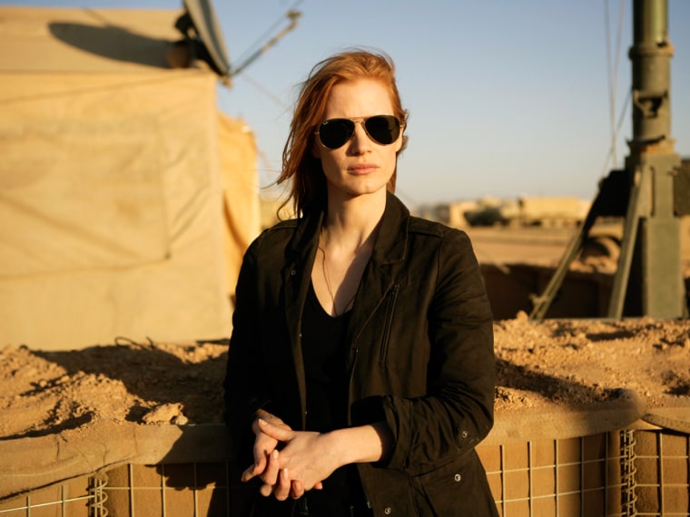 Jessica Chastain plays the CIA operative, who's still undercover, in