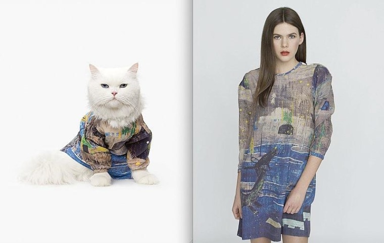 This 'zipper shoulder' dress in United Bamboo's 'Catclub' collection was inspired by the company's Fall/Winter 2012 line.