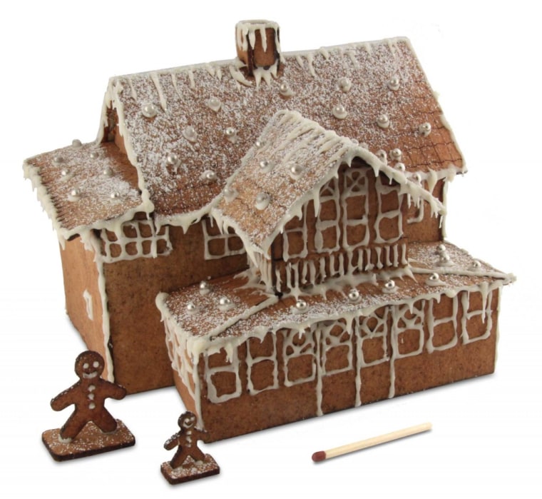 Image of laser cut gingerbread house