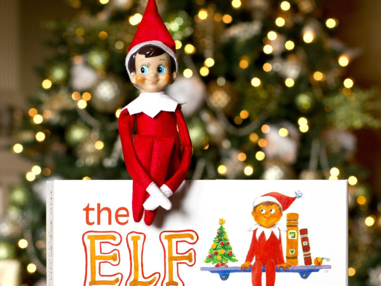 This photo provided by CCA&B, LLC, shows \"The Elf on the Shelf: A Christmas Tradition,\" with the Elf for the shelf.
