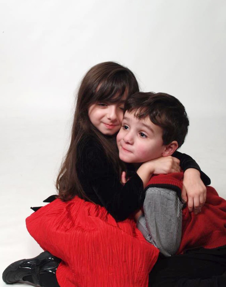 Emily, 4, and Adam, 3