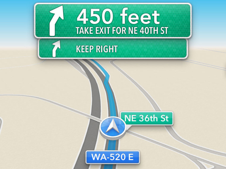 Apple Maps directions