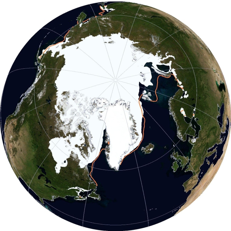 Satellites check in on the North Pole
