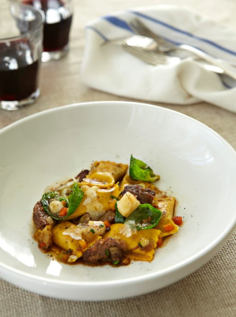 Use chesnuts in a variety of recipes, like this chestnut agnolotti.