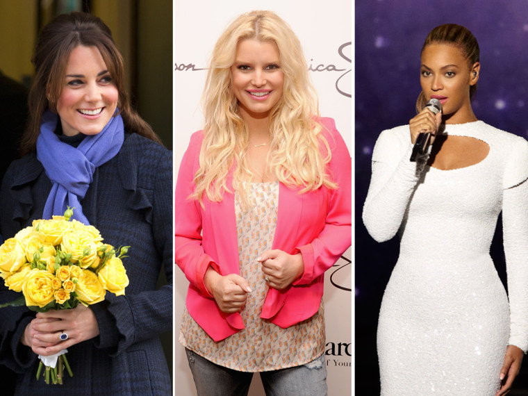Duchess Kate, Jessica Simpson and Beyonce