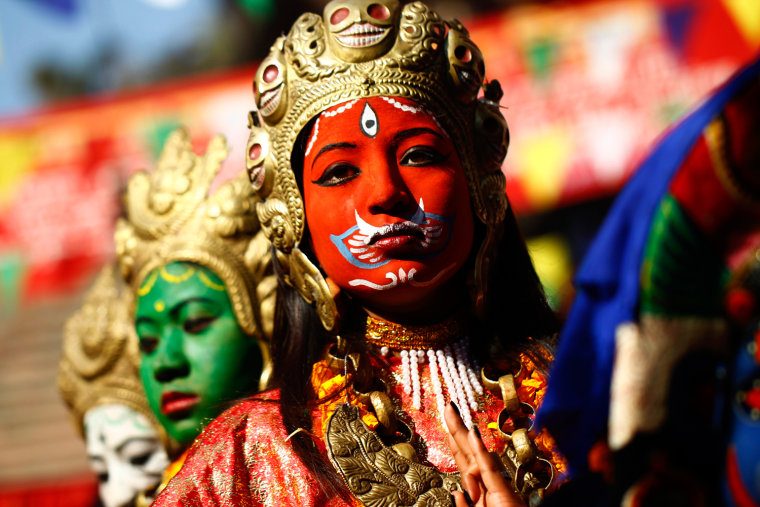 The Colorful Faces Of Kathmandu S Yomari Puni Festival