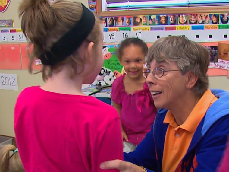 Mary Sauter fills a 7,000-square-foot-warehouse every year with gifts for her town's children.