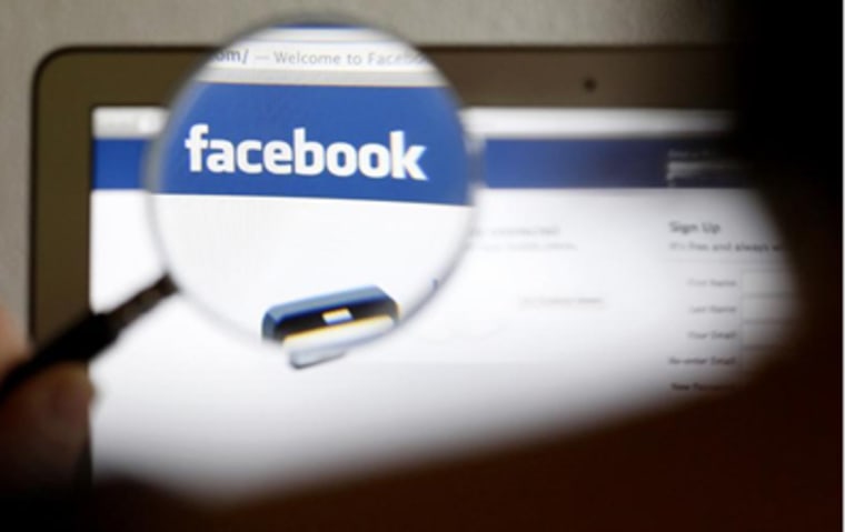 Facebook snooping with magnifying glass