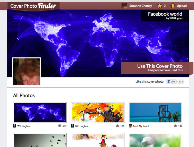 Cover Photo Finder is one of the sites that offers free art for those looking for Timeline help with their main photo.