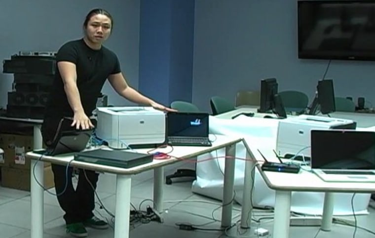 Columbia researcher Ang Cui explains how he was able to infect an HP printer with malicious code.