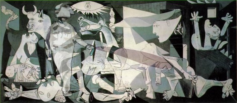 Lt. John Pike makes a stealthy cameo in Picasso's \"Guernica.\"