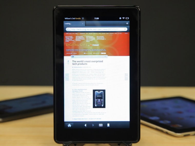 The Silk browser on the Kindle Fire is nearly as smooth as its namesake.