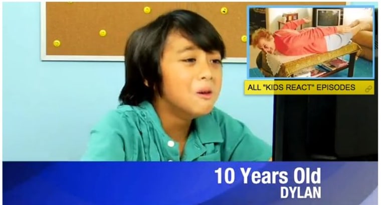 \"Kids React\" to planking. Dylan's face says it all.