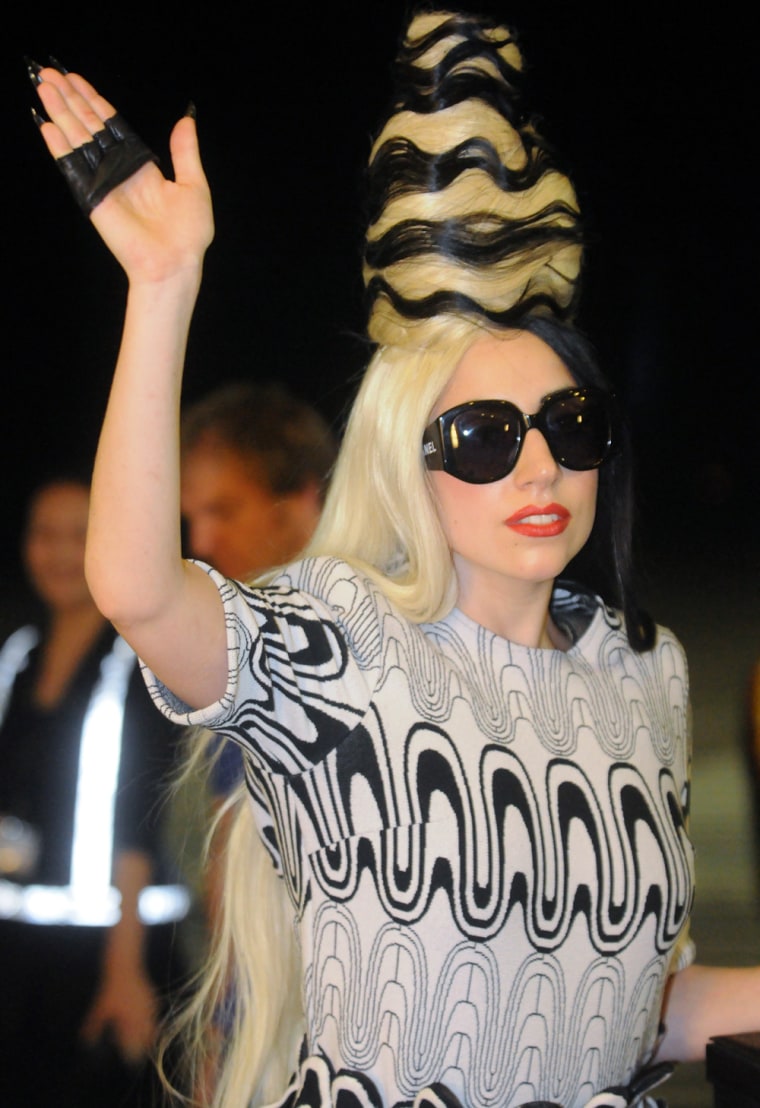 TAOYUAN, TAIWAN - JULY 01:  (CHINA OUT) Lady Gaga arrives at the Taiwan Taoyuan International Airport on July 1, 2011 in Taoyuan, Taiwan of China.  (Photo by ChinaFotoPress/Getty Images)