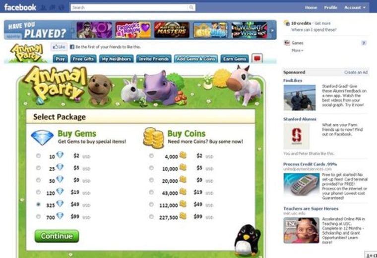 Best Facebook Games of 2012