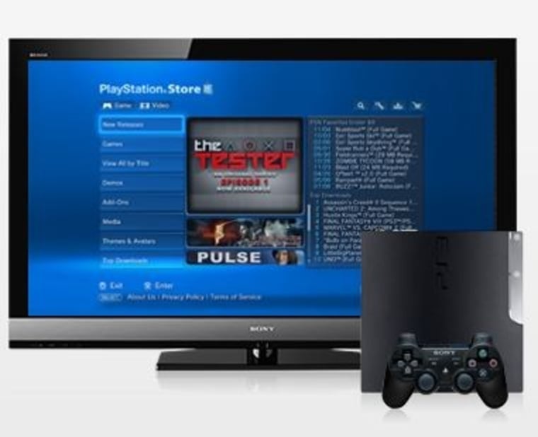 Playstation network hot sale tv