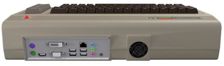Computer rendering of the back panel of the new C64