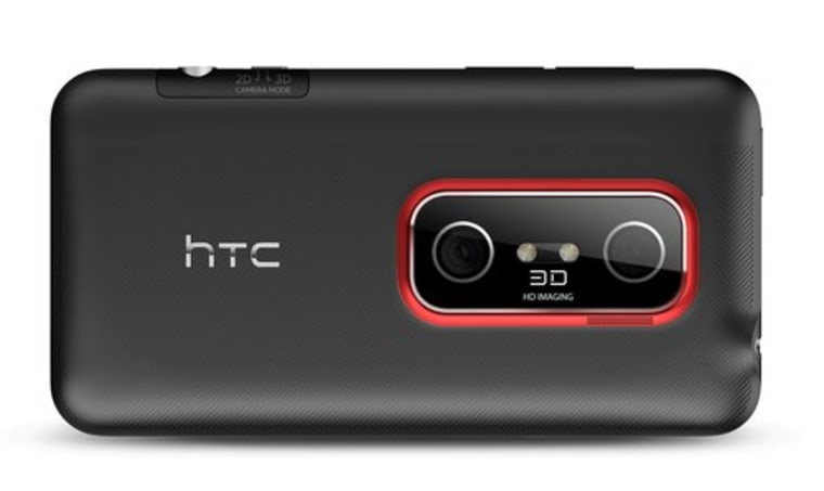 New smartphones, like this HTC Evo 3D, can take 3-D videos and pictures.