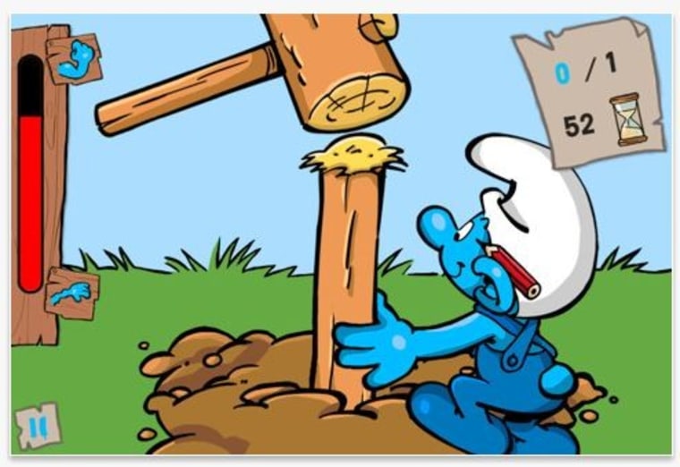Screenshot from Smurfs' Village, a game that has caused a great deal of consternation to parents who unwittingly paid for in-app purchases by their kids.