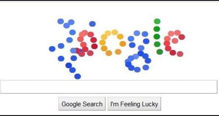 Google was making some users pretty dotty Tuesday with its logo.