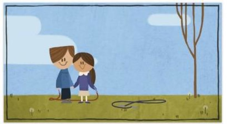 Valentine's Day Google doodle