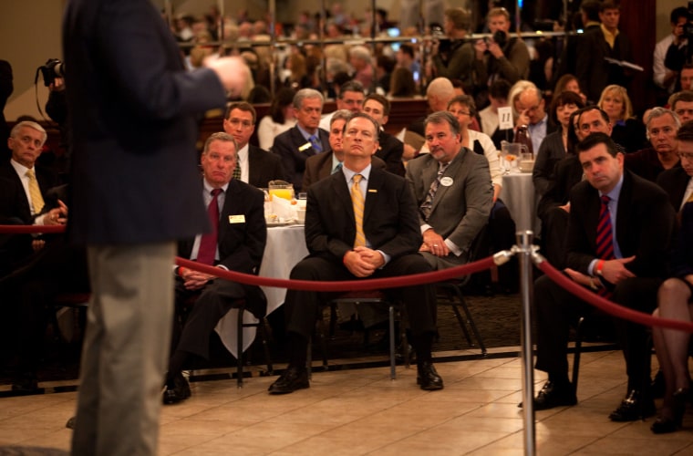 Monday, February 27, 2012, in Livonia, MI (John Makely / msnbc.com) Senator Rick Santorum speaks before the Livonia Chamber of Commerce in Livonia, Michigan on Monday, Feb. 27.