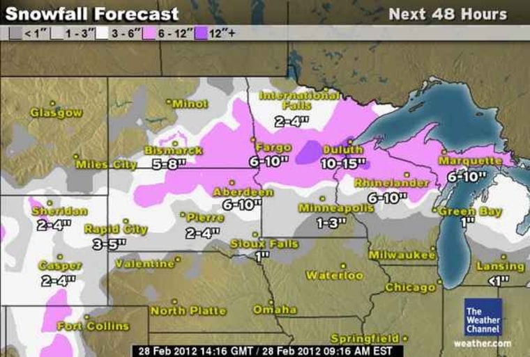 Near-blizzard Conditions Feared In Upper Midwest