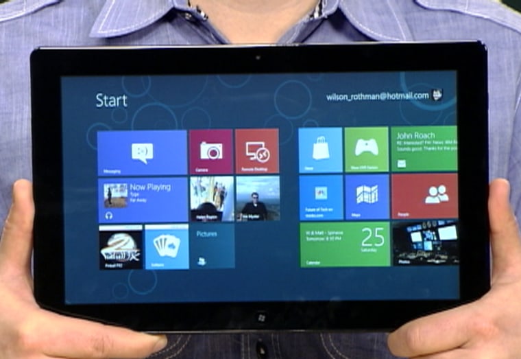 Windows 8 first look -- and first touch
