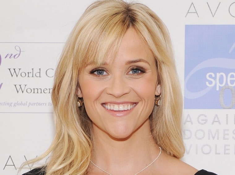 WASHINGTON, DC - FEBRUARY 28:  Honorary Chairman of the Avon Foundation for Women Reese Witherspoon poses at the 2nd World Conference of Womenâ€™s Shelters in Washington, D.C. where she presented Avon Communications Awards to global domestic violence leaders at the Gaylord National Hotel & Convention Center on February 28, 2012 in Washington, DC.  (Photo by Dimitrios Kambouris/Getty Images for Avon)