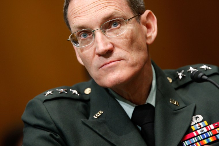 Director of the Missile Defense Agency Army Lt. Gen. Patrick O'Reilly testifies during a hearing before the U.S. Senate Armed Services Committee on September 24, 2009. He is described as a bullying manager in a report dated May 2, 2012.