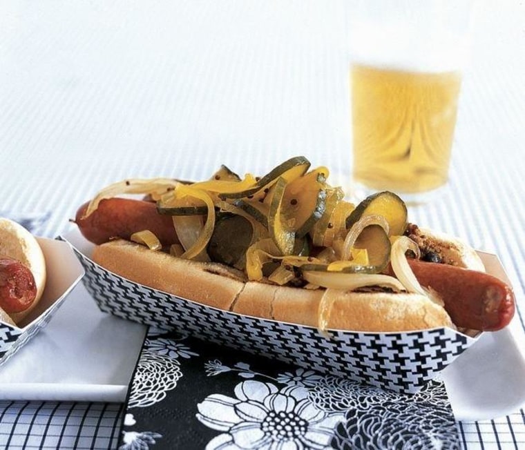 Try flavorful hot dogs from Let's Be Frank, which are nitrate-free.