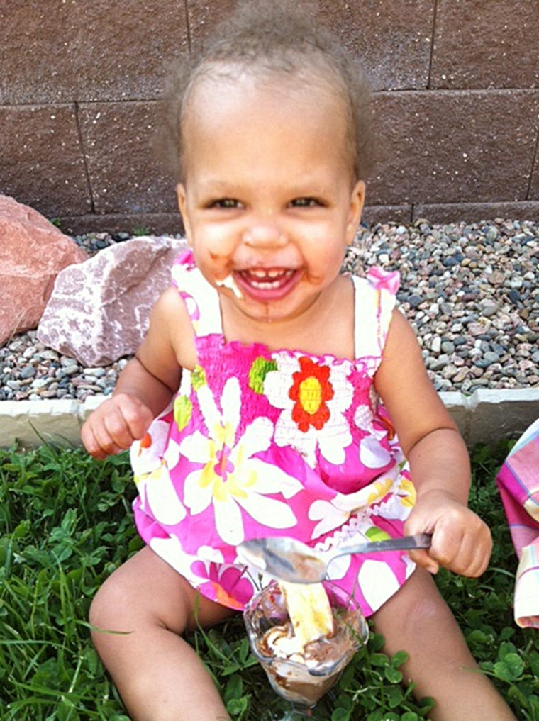 Brianna's first banana split! No better cause than for baby Ryan. Thanks for making my baby girl smile.