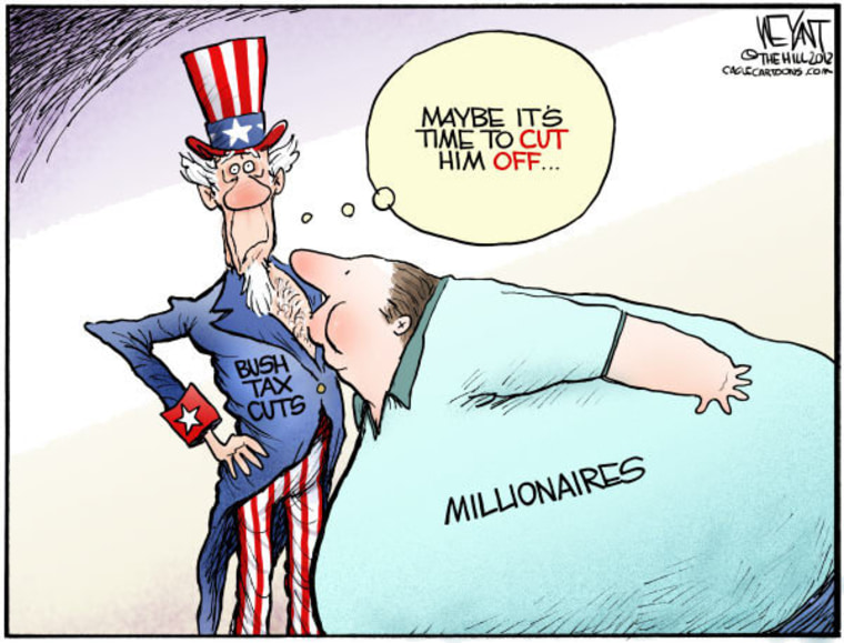 Political Cartoon On Bush Tax Rebates