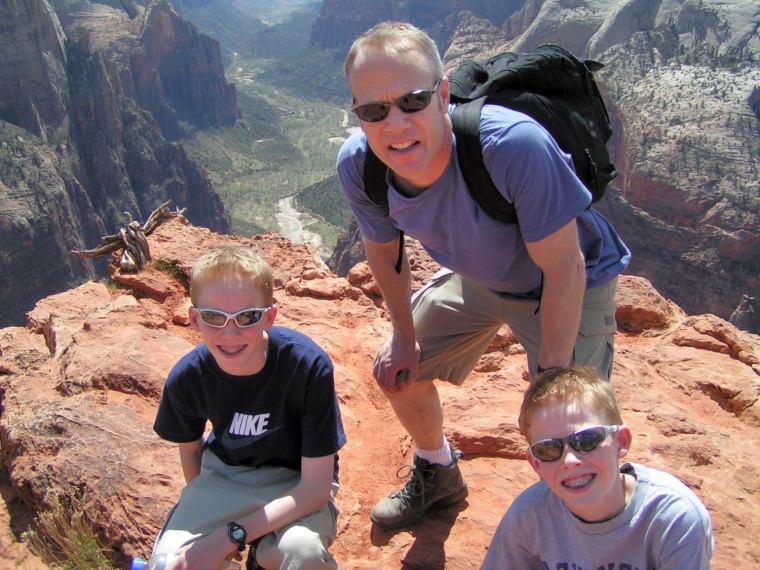 When Brandon and Devin were young, the family enjoyed hiking, camping and traveling to places such as Hawaii.