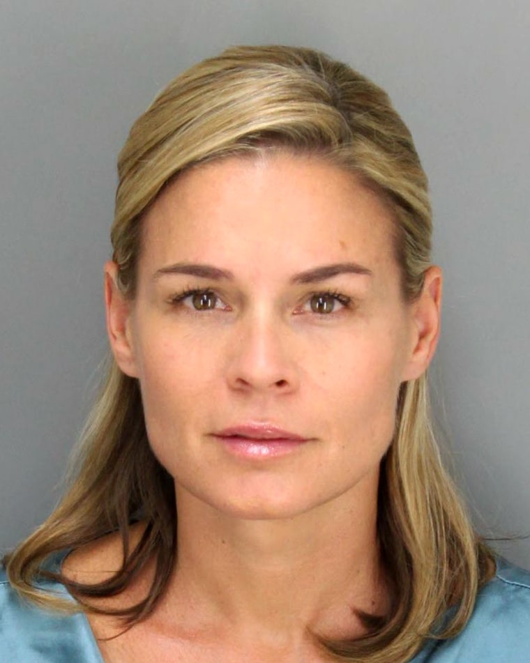 In this image provided by the Santa Barbara Police Department, chef Cat Cora is seen in a police booking photo taken June 28, 2012 in Santa Barbara, Calif.